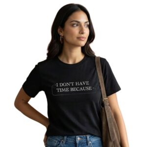 No Time Classic Black T-Shirt